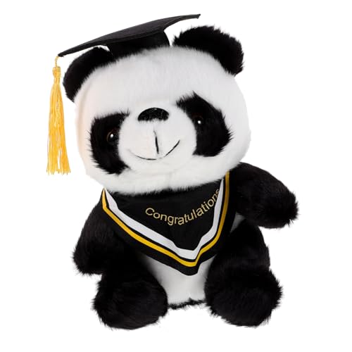 FRCOLOR Graduation Plüsch Panda Kuscheltier mit Doktorhut und Kostüm Weiches Stofftier als Abschlussgeschenk Niedlicher Doktor Pandabär für Abschlussfeier Dekoration und FRCOLOR Graduation Plüsch Panda Kuscheltier mit Doktorhut und Kostüm Weiches Stofftier als Abschlussgeschenk Niedlicher Doktor Pandabär für Abschlussfeier Dekoration und von FRCOLOR