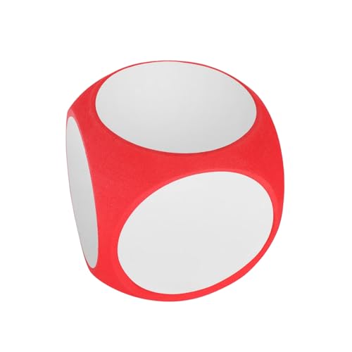 FRCOLOR Große Spielwürfel aus Schaumstoff zum Beschreiben und Abwischen Wiederverwendbare DIY Würfel für Matheunterricht Interaktive Lernspiele und Partyspaß von FRCOLOR