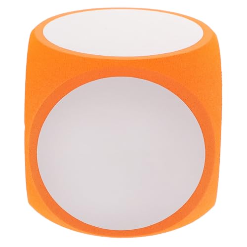 FRCOLOR Großer Schaumstoff Würfel Abwischbar DIY Blanko Würfel mit Runden Ecken für Schule Unterricht Party Spiele Mathe Lernspielzeug von FRCOLOR