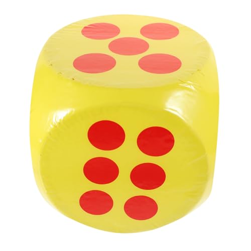 FRCOLOR Großer Schaumstoff Würfel für Spiele Leichtes Würfelspielzeug Klassenzimmer Lernspiel Party Zubehör Seitig Gelb Pädagogisch Vielseitig für Gruppen von FRCOLOR