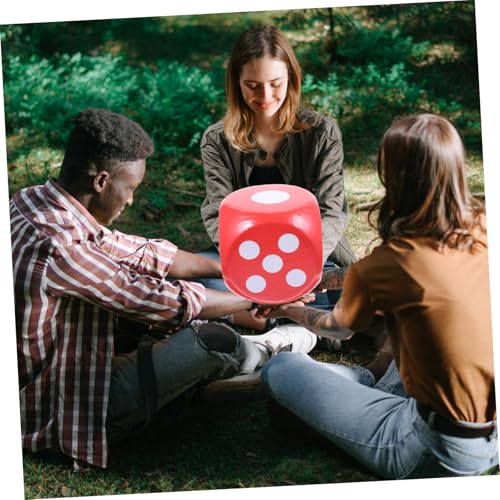 FRCOLOR Großer Schaumstoffwürfel Zahlenwürfel Partyspiel Würfel für Klassenzimmer Lernspiele Spaß Lehrmittel Langlebig und Geräuscharm von FRCOLOR