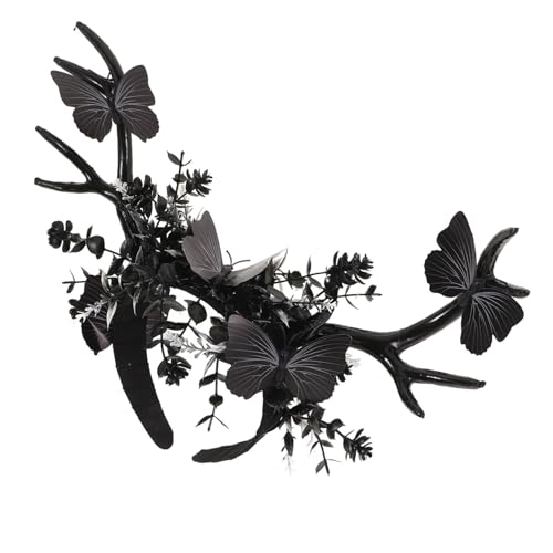 FRCOLOR Großes Halloween Geweih Haarreif Schwarzes Cosplay Party Accessoire für Damen und Herren Langlebiges Kopfband für Kostüm Vielseitig Einsetzbar bei Themen und Festveranstaltungen FRCOLOR Großes Halloween Geweih Haarreif Schwarzes Cosplay Party Accessoire für Damen und Herren Langlebiges Kopfband für Kostüm Vielseitig Einsetzbar bei Themen und Festveranstaltungen von FRCOLOR