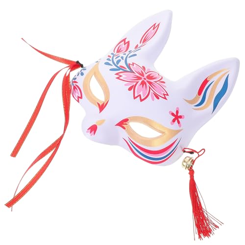 FRCOLOR Halbgesicht Fuchsmaske Japanische Fox Cosplay Maske für Karneval Halloween und Kostümpartys Unisex Einfach zu Tragen Kreative Dekoration FRCOLOR Halbgesicht Fuchsmaske Japanische Fox Cosplay Maske für Karneval Halloween und Kostümpartys Unisex Einfach zu Tragen Kreative Dekoration von FRCOLOR