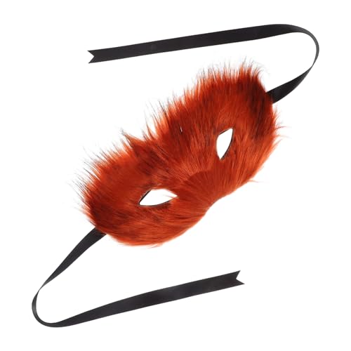 FRCOLOR Halbgesichts Fuchsmaskerade Maske mit Verstellbarem Riemen Stilvolles Rotrötliches Fuchskostüm für Damen und Herren für Halloween Maskenbälle und Cosplay Events FRCOLOR Halbgesichts Fuchsmaskerade Maske mit Verstellbarem Riemen Stilvolles Rotrötliches Fuchskostüm für Damen und Herren für Halloween Maskenbälle und Cosplay Events von FRCOLOR