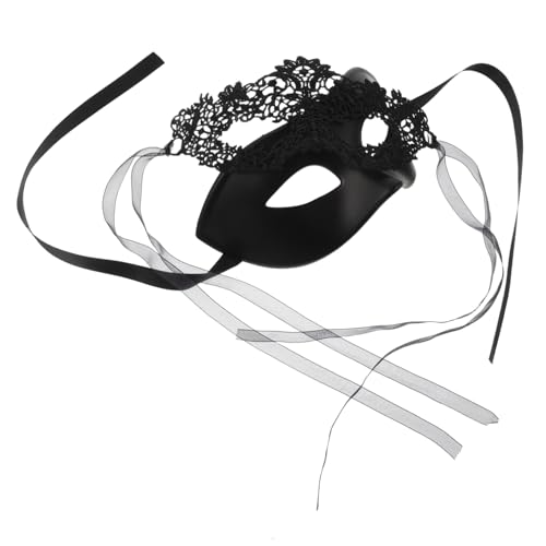 FRCOLOR Halbgesichts Masken mit Filigranen Spitzenmustern und Floraler Verzierung Ergonomisch Geformt Vielseitig Kombinierbar für Ball Maskenball Mardi Gras Halloween Party von FRCOLOR