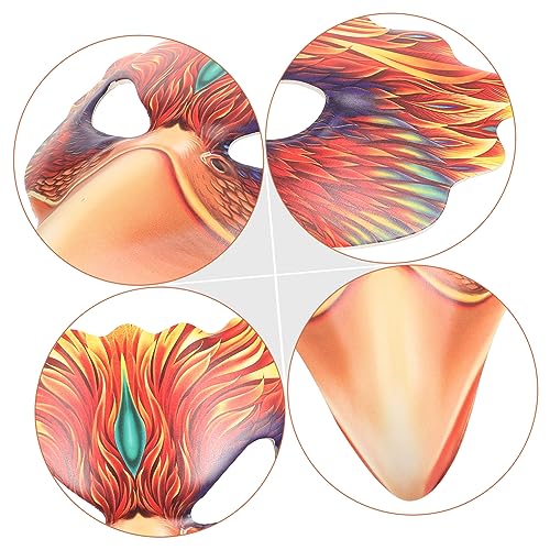 FRCOLOR Halbgesichts Vogel Halloween Kostüm Party Masquerade Ball Cosplay PU EVA Leicht Dekorative Tiermaske für Erwachsene FRCOLOR Halbgesichts Vogel Halloween Kostüm Party Masquerade Ball Cosplay PU EVA Leicht Dekorative Tiermaske für Erwachsene von FRCOLOR
