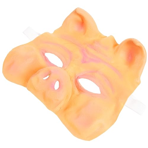 FRCOLOR Halbgesichtsmaske Schweinekopf Halloween Cosplay Masquerade Masken Kostüm Party Accessoire für Damen und Herren von FRCOLOR