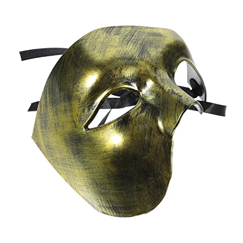 FRCOLOR Halbgesichtsmaske für Halloween Vintage Party Dekorationsmaske für Kostümpartys Karneval und Festivals Elegantes Design für Damen und Herren FRCOLOR Halbgesichtsmaske für Halloween Vintage Party Dekorationsmaske für Kostümpartys Karneval und Festivals Elegantes Design für Damen und Herren von FRCOLOR