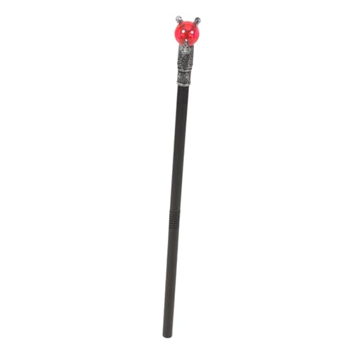 FRCOLOR Halloween Cane Halloween Cosplay Zauberstab Requisite Stoffnummer Halloween-Cosplay-Gehstock Halloween-Gehstock Königszepter für Rohrstütze Plastik rot von FRCOLOR