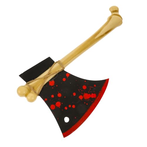 FRCOLOR Halloween Deko Axt Sicherer Schaumstoff Axt Requisite Einseitig Knochen Design Halloween Party Cosplay Foto Requisite Langlebig und Komfortabel für Kostüme und Festlichkeiten von FRCOLOR