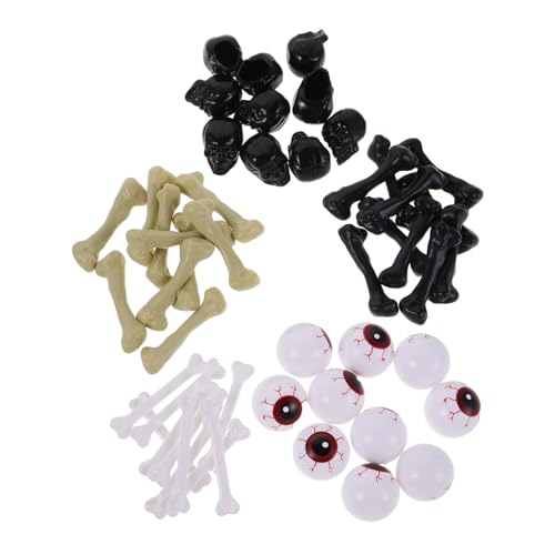 FRCOLOR Halloween Deko Realistischen Gruseligen Augäpfeln mit Kunststoffknochen und Blutgefäßmuster Augen für Party Bar und Zuhause von FRCOLOR