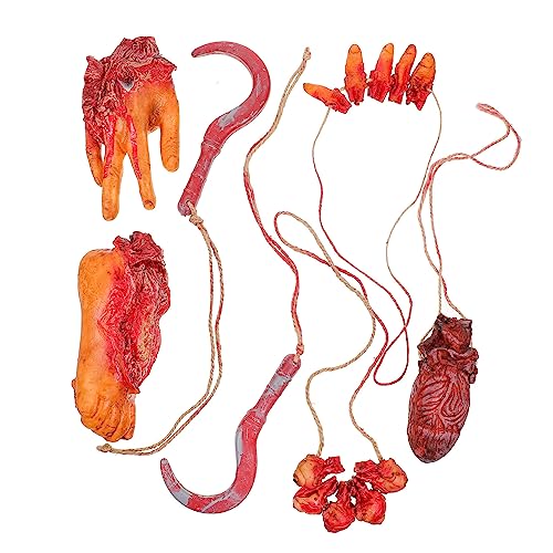 FRCOLOR Halloween Deko Teilig mit Realistischen Abgetrennten Händen Gebrochenen Fingern und Herz Gruselige Horror Requisiten für Spukhaus Party und Outdoor Dekoration von FRCOLOR