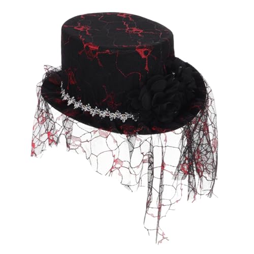 FRCOLOR Halloween Eleganter Kostüm Hut für Halloween Partys Stilvoller Top Hat mit Feinen Details Komfortable und Langlebige Kopfbedeckung für Bühnenauftritte und Festliche Anlässe FRCOLOR Halloween Eleganter Kostüm Hut für Halloween Partys Stilvoller Top Hat mit Feinen Details Komfortable und Langlebige Kopfbedeckung für Bühnenauftritte und Festliche Anlässe von FRCOLOR