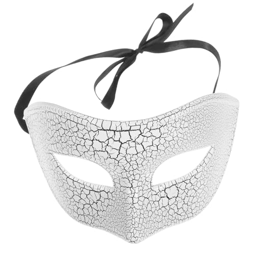 FRCOLOR Halloween Halbgesichtsmaske für Erwachsene Gruselige Crack Maske aus Kunststoff Leicht und Atmungsaktiv Komfortabler Sitz für Halloween Karneval Maskenball und Cosplay FRCOLOR Halloween Halbgesichtsmaske für Erwachsene Gruselige Crack Maske aus Kunststoff Leicht und Atmungsaktiv Komfortabler Sitz für Halloween Karneval Maskenball und Cosplay von FRCOLOR