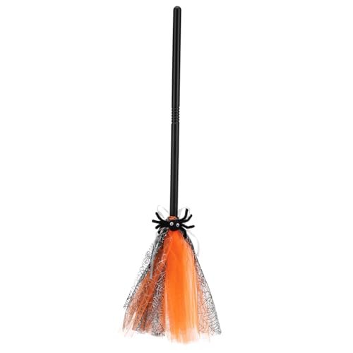 FRCOLOR Halloween Hexenbesen Cosplay Requisite Leichtes Kunststoff Besen Orange für Party und Verkleidung Jungen Mädchen Zubehör FRCOLOR Halloween Hexenbesen Cosplay Requisite Leichtes Kunststoff Besen Orange für Party und Verkleidung Jungen Mädchen Zubehör von FRCOLOR