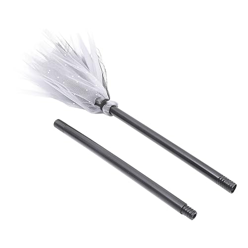 FRCOLOR Halloween Hexenbesen Dekorationsrequisite Abnehmbarer Glitzerbesen für Cosplay und Partys für Halloween Feiern und Kostüme FRCOLOR Halloween Hexenbesen Dekorationsrequisite Abnehmbarer Glitzerbesen für Cosplay und Partys für Halloween Feiern und Kostüme von FRCOLOR