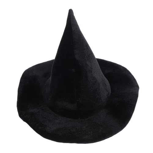 FRCOLOR Halloween Hexenhut mit Stern Anhänger Zaubererhut für Damen Cosplay Accessoire für Halloween und Kostümpartys Strapazierfähig und Einzigartiges Design für Bühnenaufführungen und von FRCOLOR