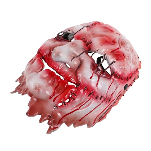 FRCOLOR Halloween Hexenmaske Realistische Eva -Maske gruselige Hexenmaske beängstigende Masken Eva Halloween Horrormaske Maskerade Horror Maskerade Witch Kostümmaske Rosa von FRCOLOR