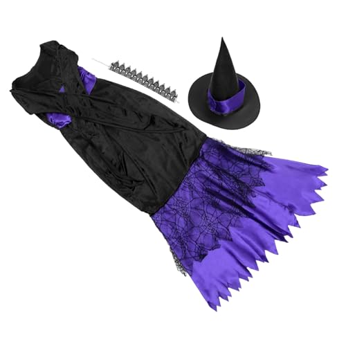 FRCOLOR Halloween-Kleid Halloween-Kostüme für Mädchen Hexenkleid Halloween -Kleid Halloween-Kostüme für Frauen gotisch halloween costume halloween kleidung Cosplay-Outfit Halloween -Kostüm von FRCOLOR