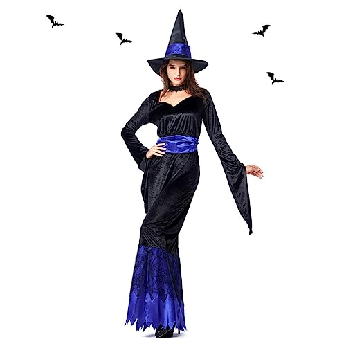 FRCOLOR Halloween-Kleid halloween costume halloween kleidung frauenkleidung платья женские Kostüme böse Halloweenkostüm Hexenkostüm Kleider Hexenkleid Cosplay-Outfit von FRCOLOR
