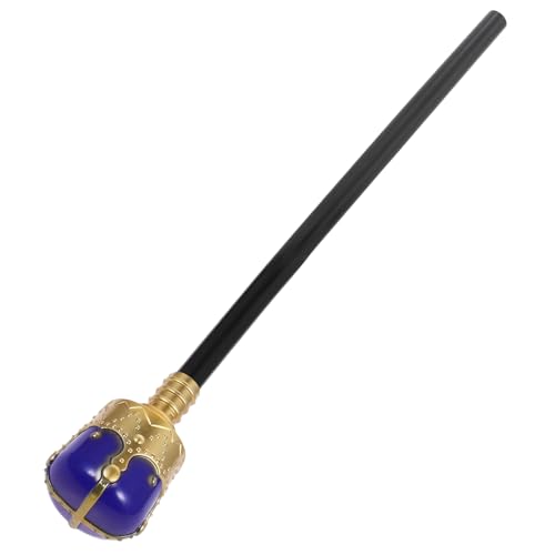 FRCOLOR Halloween Königszepter Kostüm Accessoire Cosplay Gehstock Blau Gold Dekorativer Zauberstab für Mädchen und Jungen Halloween Party Requisite für Festliche Verkleidung FRCOLOR Halloween Königszepter Kostüm Accessoire Cosplay Gehstock Blau Gold Dekorativer Zauberstab für Mädchen und Jungen Halloween Party Requisite für Festliche Verkleidung von FRCOLOR