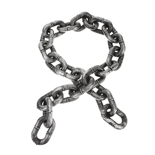FRCOLOR Halloween Kunstkette Lange Kunststoff Deko für Halloween Partys Leichte und Flexible Fake Chain für Kostüme und Spooky Atmosphären Requisite für Cosplay und Dekoration von FRCOLOR