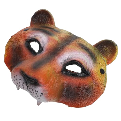 FRCOLOR Halloween Löwenmaske PU für Tier Cosplay Halbe Gesichtsmaske mit Elastischem Stirnband Leicht für Halloween Partys Karneval FRCOLOR Halloween Löwenmaske PU für Tier Cosplay Halbe Gesichtsmaske mit Elastischem Stirnband Leicht für Halloween Partys Karneval von FRCOLOR