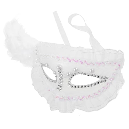 FRCOLOR Halloween Maske Damen Karneval Maske mit Spitze und Federn für Maskerade Hochzeit Cosplay und Partys Wiederverwendbar Leicht und FRCOLOR Halloween Maske Damen Karneval Maske mit Spitze und Federn für Maskerade Hochzeit Cosplay und Partys Wiederverwendbar Leicht und von FRCOLOR
