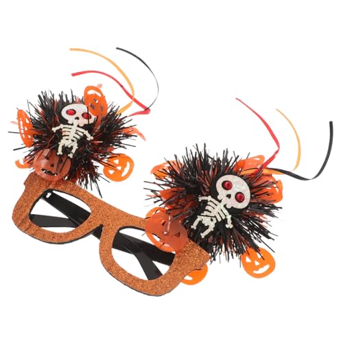 FRCOLOR Halloween Neuheitsbrille – Kürbis Gruseliger Brille Halloween Selfie Fotoautomat Karnevalsparty Anzieh Requisiten Für Erwachsene Und von FRCOLOR