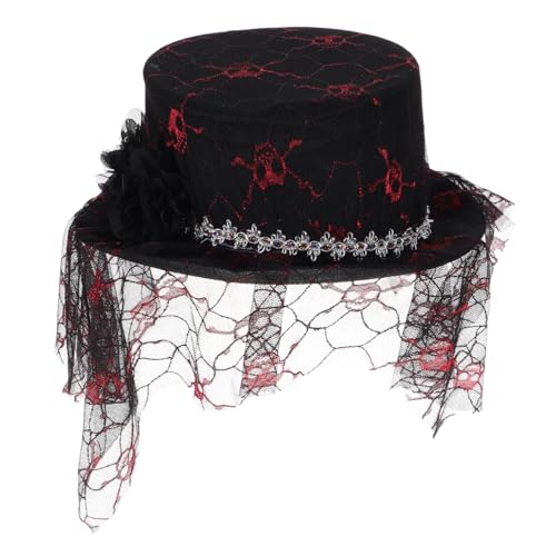 FRCOLOR Halloween Party Hut mit Schleier und Stylischer Zaubererhut für Kostümpartys Bühnenauftritte und Halloween Dekorationen Einzigartiges Accessoire für Unvergessliche Auftritte FRCOLOR Halloween Party Hut mit Schleier und Stylischer Zaubererhut für Kostümpartys Bühnenauftritte und Halloween Dekorationen Einzigartiges Accessoire für Unvergessliche Auftritte von FRCOLOR