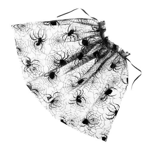 FRCOLOR Halloween-Party-Umhang halloween dekoration halloween kleidung Schwarzer Umhang mit Spinnenmuster halloween Halloween-Umhang-Stütze Halloween-Foto-Requisite Polyester Black von FRCOLOR