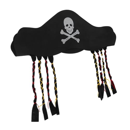 FRCOLOR Halloween Piratenhut mit Dreadlocks aus Weichem Eva material Passend für Erwachsene und Lustiges Kostümzubehör für Piraten mottopartys Karneval und Halloween FRCOLOR Halloween Piratenhut mit Dreadlocks aus Weichem Eva material Passend für Erwachsene und Lustiges Kostümzubehör für Piraten mottopartys Karneval und Halloween von FRCOLOR