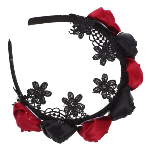 FRCOLOR Halloween Stirnband mit Dunklen Rosen und Spitzen Atmungsaktiv Bequem für Halloween Kostüme Party und Fotos Auffälliges Haarschmuck Accessoire für Damen und Mädchen FRCOLOR Halloween Stirnband mit Dunklen Rosen und Spitzen Atmungsaktiv Bequem für Halloween Kostüme Party und Fotos Auffälliges Haarschmuck Accessoire für Damen und Mädchen von FRCOLOR