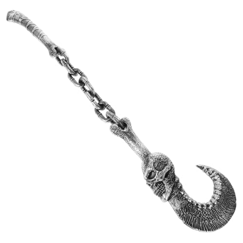 FRCOLOR Halloween Teufel Schädel Kettenhaken Deko Cosplay Haken Prop Tragbar Vielseitig Party Zubehör für Halloween Kostüme und Bühnenauftritte von FRCOLOR