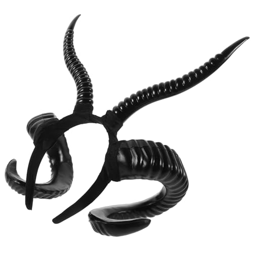 FRCOLOR Halloween Teufelshörner Haarreif Schäferhorn Stirnband Damen Leicht Halloween Party Karneval Zubehör für Kostüm und Festdekoration FRCOLOR Halloween Teufelshörner Haarreif Schäferhorn Stirnband Damen Leicht Halloween Party Karneval Zubehör für Kostüm und Festdekoration von FRCOLOR