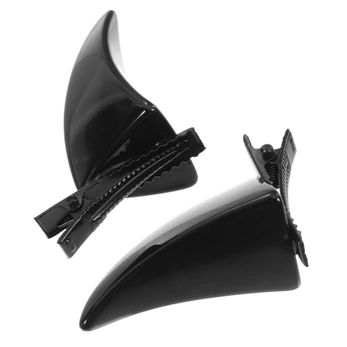 FRCOLOR Halloween Teufelshorn Haarclip Schwarz Cosplay Kostüm Zubehör Party Haarklammer für Frauen Mädchen Teens FRCOLOR Halloween Teufelshorn Haarclip Schwarz Cosplay Kostüm Zubehör Party Haarklammer für Frauen Mädchen Teens von FRCOLOR