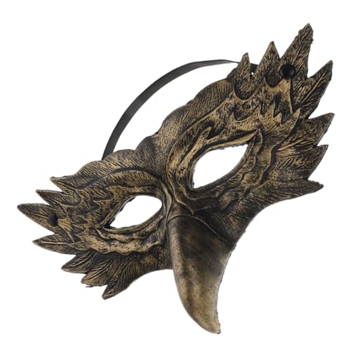 FRCOLOR Halloween-Tiermasken tierische Zubehör für Partykostüme Adler-Halbmaske geformt realistisch Klaue Männer Maskerade Maskerademaske Weißkopfseeadler- PU- Golden FRCOLOR Halloween-Tiermasken tierische Zubehör für Partykostüme Adler-Halbmaske geformt realistisch Klaue Männer Maskerade Maskerademaske Weißkopfseeadler- PU- Golden von FRCOLOR