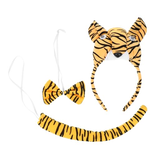 FRCOLOR Halloween Tiger Kostüm mit Weichem Stirnband und Fliege Langlebig und Atmungsaktiv für Bühnenauftritte Cosplay Fasching und Mottopartys FRCOLOR Halloween Tiger Kostüm mit Weichem Stirnband und Fliege Langlebig und Atmungsaktiv für Bühnenauftritte Cosplay Fasching und Mottopartys von FRCOLOR