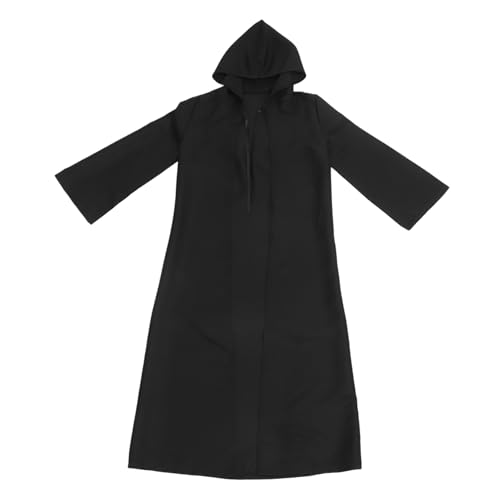 FRCOLOR Halloween Umhang für Schwarzer Kapuzenumhang Kreative Cosplay Robe für Familienfeiern und Partys Langlebig und für Kostümpartys und Halloween Dekoration FRCOLOR Halloween Umhang für Schwarzer Kapuzenumhang Kreative Cosplay Robe für Familienfeiern und Partys Langlebig und für Kostümpartys und Halloween Dekoration von FRCOLOR