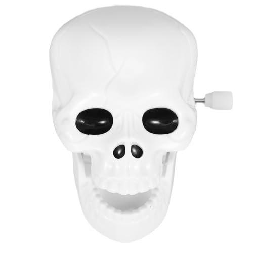 FRCOLOR Halloween Wind Up Skelett aus Kunststoff Beweglicher Mund Leichte Halloween Party Deko Lustiges Mitgebsel für Gruselige Goody Bags und Geburtstagsfeiern von FRCOLOR
