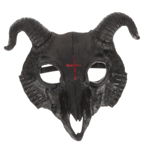 FRCOLOR Halloween Ziegenmaske PU Tiermaske für Kostümparty Bequeme Maske für Halloween und Festlichkeiten für Erwachsene und Umweltfreundliches Material FRCOLOR Halloween Ziegenmaske PU Tiermaske für Kostümparty Bequeme Maske für Halloween und Festlichkeiten für Erwachsene und Umweltfreundliches Material von FRCOLOR