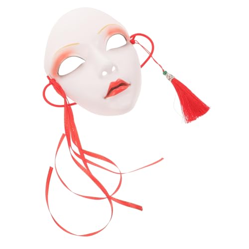 FRCOLOR Handbemalte Chinesische Karnevalsmaske Vollgesichts Cosplay Maske aus Kunststoff Atmungsaktiv für Halloween Party Bühnenauftritte Partymaske für Erwachsene FRCOLOR Handbemalte Chinesische Karnevalsmaske Vollgesichts Cosplay Maske aus Kunststoff Atmungsaktiv für Halloween Party Bühnenauftritte Partymaske für Erwachsene von FRCOLOR