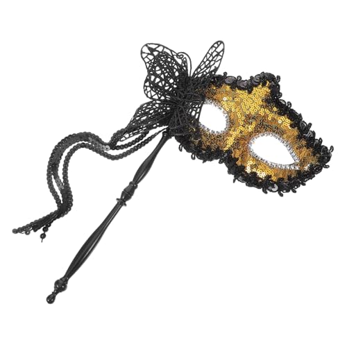 FRCOLOR Handgehaltene Dragon Design Party Maske für Damen und Herren Vintage Karneval Cosplay Maske mit Stick Leichtes Wiederverwendbares Halloween Kostüm Zubehör für Maskenball und FRCOLOR Handgehaltene Dragon Design Party Maske für Damen und Herren Vintage Karneval Cosplay Maske mit Stick Leichtes Wiederverwendbares Halloween Kostüm Zubehör für Maskenball und von FRCOLOR