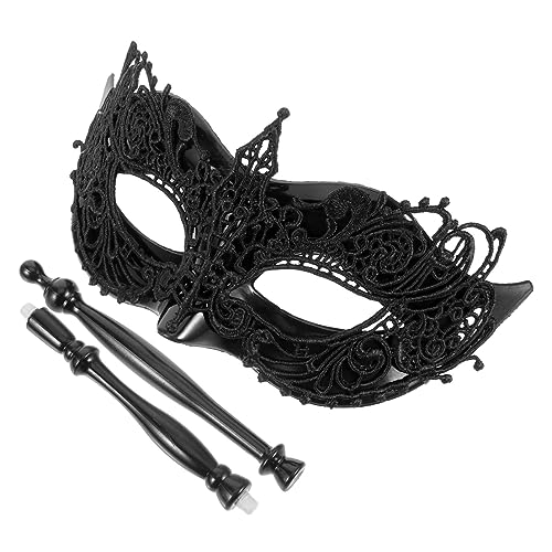 FRCOLOR Handgehaltene Maskerademaske für Damen Spitzenmaske für Karneval Halloween Geburtstagsfeiern Kostümpartys Leicht Ergonomisch für Höchsten Tragekomfort FRCOLOR Handgehaltene Maskerademaske für Damen Spitzenmaske für Karneval Halloween Geburtstagsfeiern Kostümpartys Leicht Ergonomisch für Höchsten Tragekomfort von FRCOLOR
