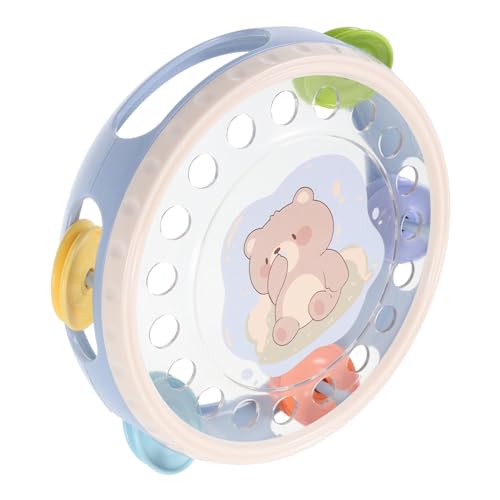 FRCOLOR Hand Tamburin Spielzeug für Kinder Pädagogisches Musikinstrument aus Kunststoff Ergonomisch und Langlebig für Partys und Frühförderung von FRCOLOR