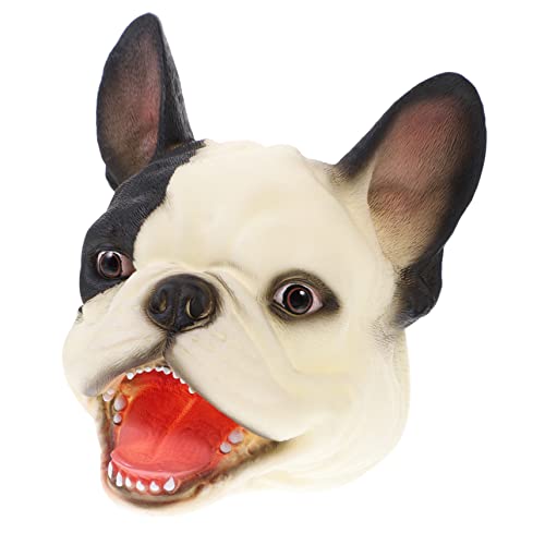 FRCOLOR Handpuppe Hundekopf aus Weichem Pädagogisches Erzählspielzeug für Interaktives Lernspiel für Jungen und Mädchen für Vorschule und Kindergarten von FRCOLOR