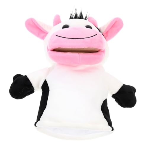 FRCOLOR Handpuppe Plüschtier mit Beweglichem Mund Interaktives Lernspielzeug für Frühe Niedliche Tierhandpuppe Kuh für Eltern Junge Mädchen Spiel und Rollenspiele FRCOLOR Handpuppe Plüschtier mit Beweglichem Mund Interaktives Lernspielzeug für Frühe Niedliche Tierhandpuppe Kuh für Eltern Junge Mädchen Spiel und Rollenspiele von FRCOLOR