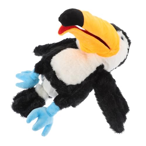 FRCOLOR Handpuppe Vogelform Plüsch Handspielzeug für Erwachsene Weiches Waschbares PP Baumwollmaterial Interaktives Erzählspielzeug für Fantasievolle Rollenspiele von FRCOLOR