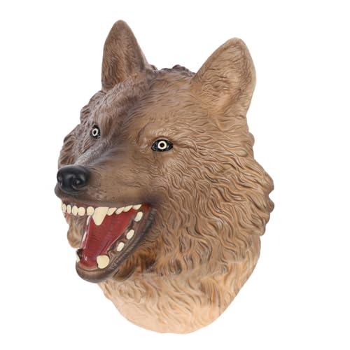 FRCOLOR Handpuppen für Realistisches Wolf Handspielzeug für Rollenspiele Interaktive Lernhilfe für Kreative Spiele und Gruppendynamik von FRCOLOR
