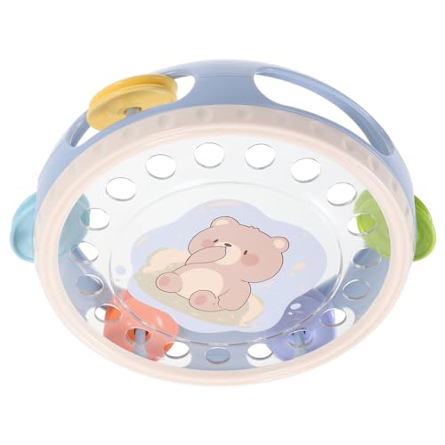 FRCOLOR Handtrommel Tamburin Intelligentes Lernspielzeug für Kleinkinder Tragbares Musikinstrument zur Frühkindlichen für Musikspielzeiten und Unterwegs FRCOLOR Handtrommel Tamburin Intelligentes Lernspielzeug für Kleinkinder Tragbares Musikinstrument zur Frühkindlichen für Musikspielzeiten und Unterwegs von FRCOLOR